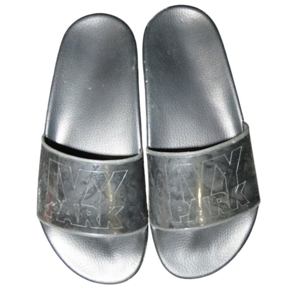Adidas Ivy Park Black Mule Pool Slides Sandals size 38 men's 5 women's 7.5